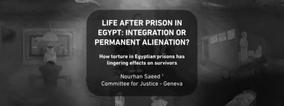 Cover Page Life after prison in Egypt: Integration or permanent alienation